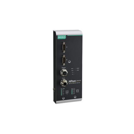 MOXA 2Port 3 In 1 Dvc Srvr w/M12 Cnct (Eth., Pwr Inpt), Nport 5250Ai-M12-Ct-T NPort 5250AI-M12-CT-T